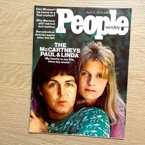 People Magazine Paul McCartney April 1975 in good Condition